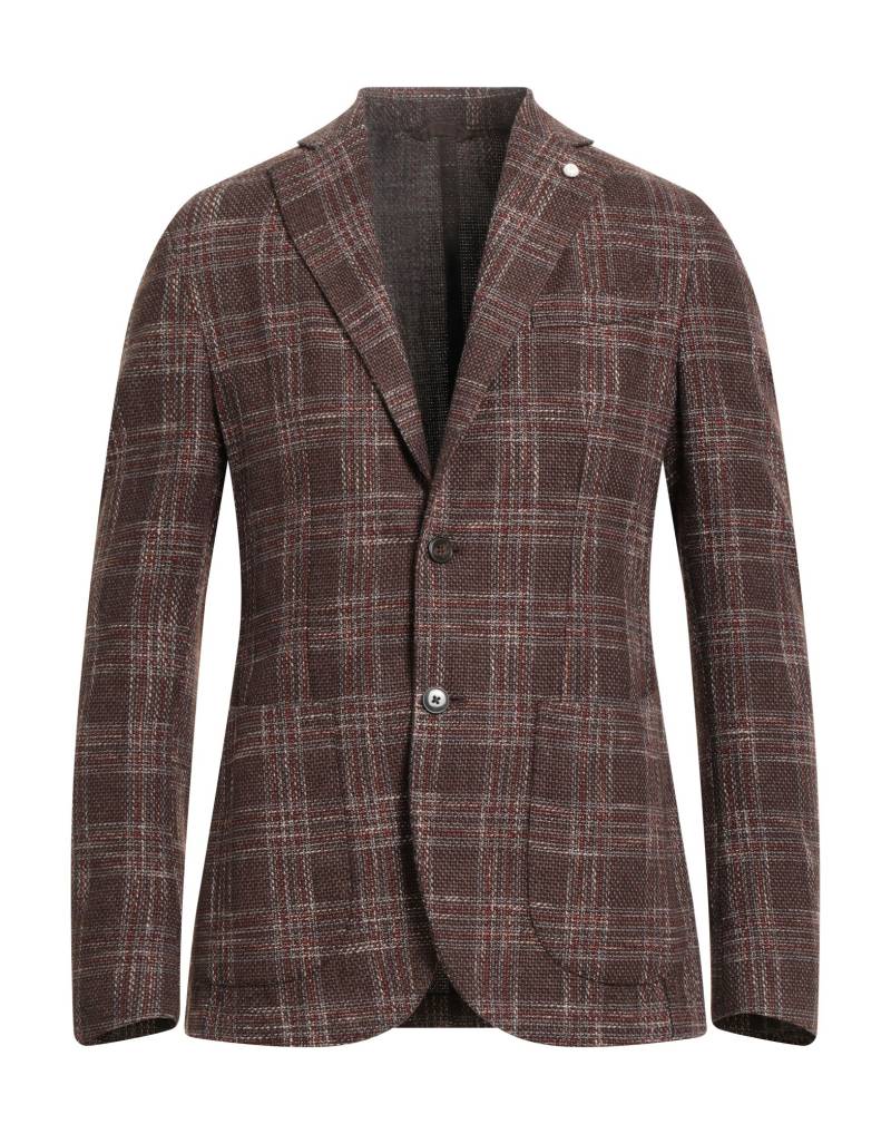 LUIGI BIANCHI Mantova Blazer Herren Braun von LUIGI BIANCHI Mantova