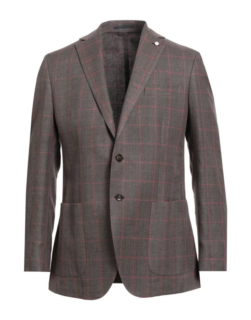 LUIGI BIANCHI Mantova Blazer Herren Braun von LUIGI BIANCHI Mantova