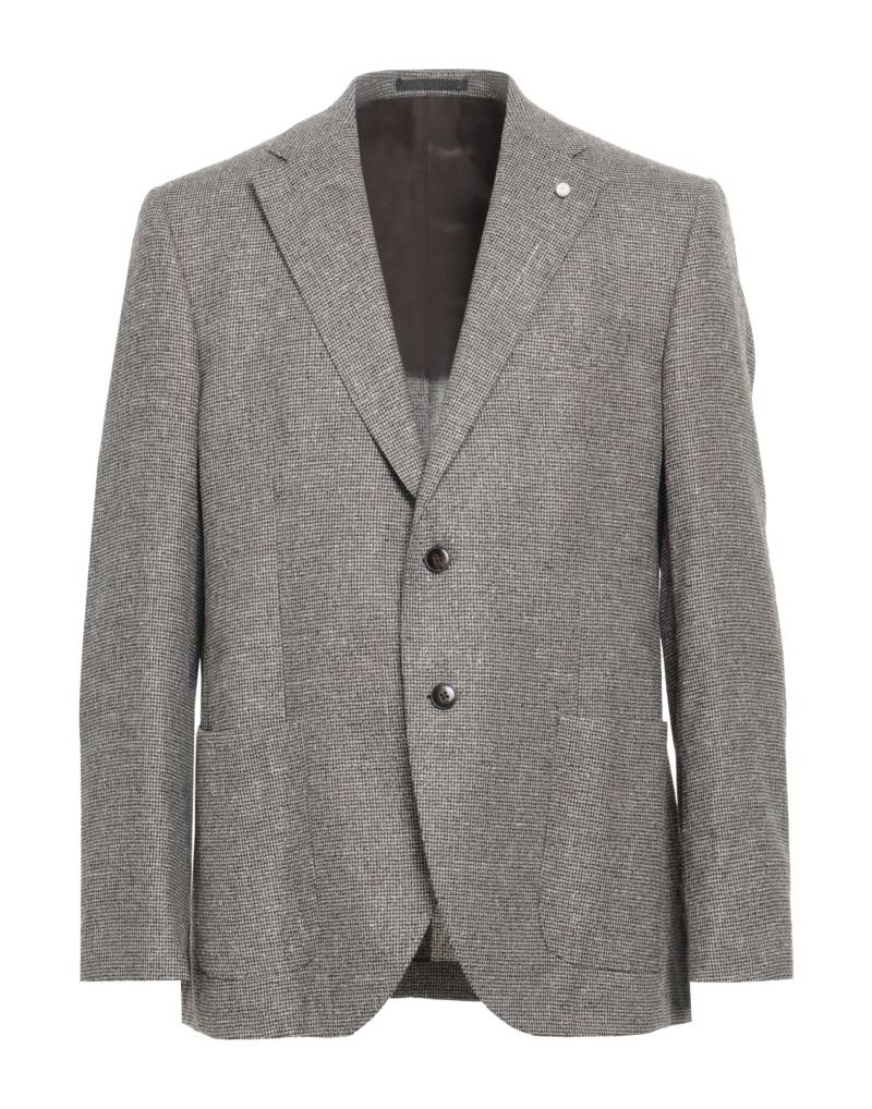 LUIGI BIANCHI Mantova Blazer Herren Braun von LUIGI BIANCHI Mantova