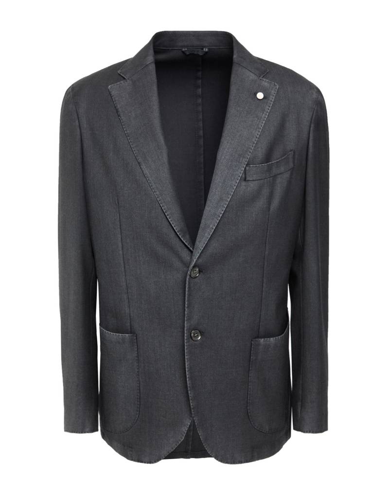 LUIGI BIANCHI Mantova Blazer Herren Braungrau von LUIGI BIANCHI Mantova
