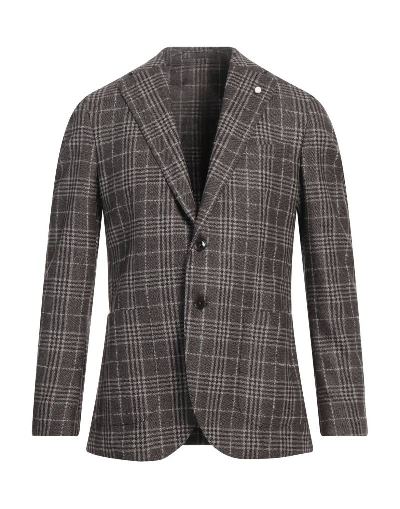 LUIGI BIANCHI Mantova Blazer Herren Dunkelbraun von LUIGI BIANCHI Mantova