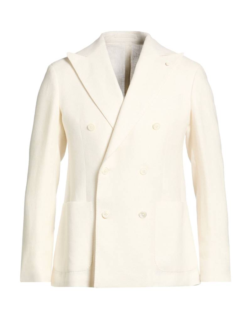 LUIGI BIANCHI Mantova Blazer Herren Elfenbein von LUIGI BIANCHI Mantova