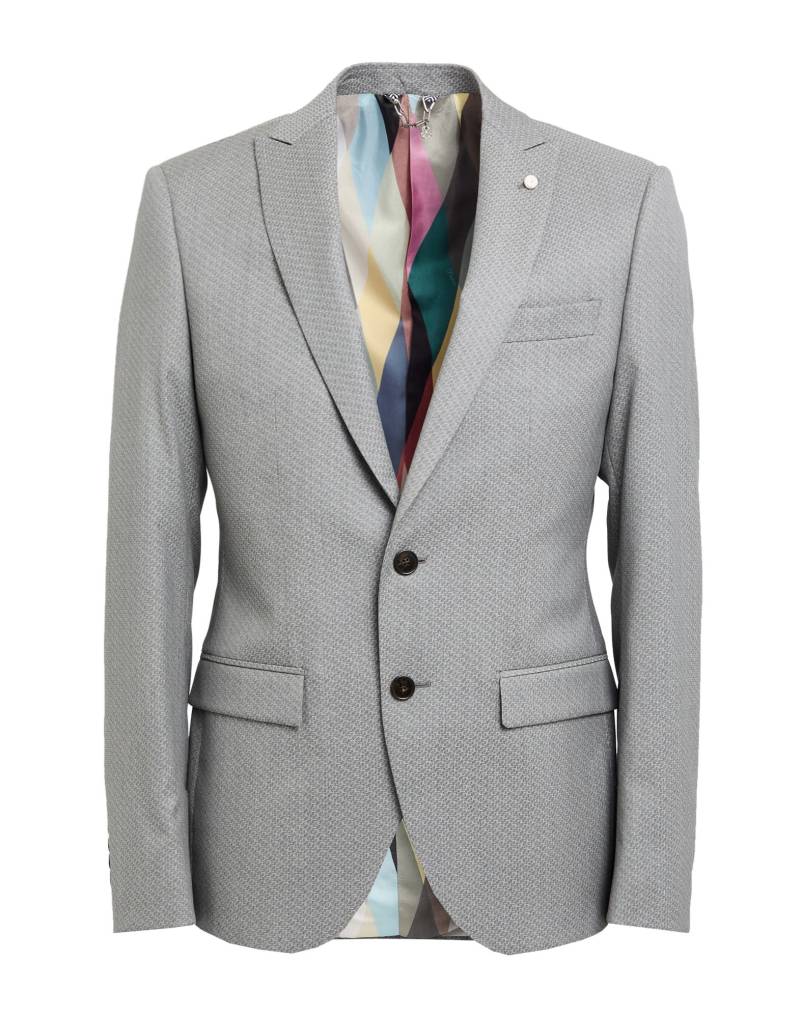 LUIGI BIANCHI Mantova Blazer Herren Grau von LUIGI BIANCHI Mantova