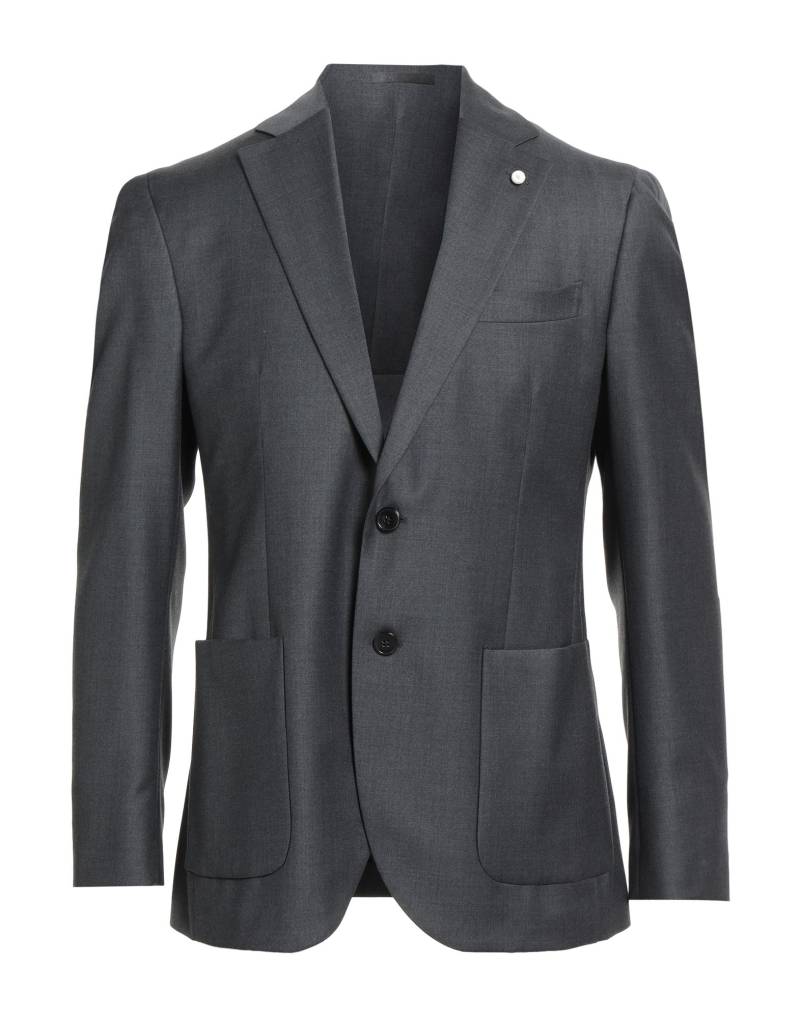 LUIGI BIANCHI Mantova Blazer Herren Grau von LUIGI BIANCHI Mantova