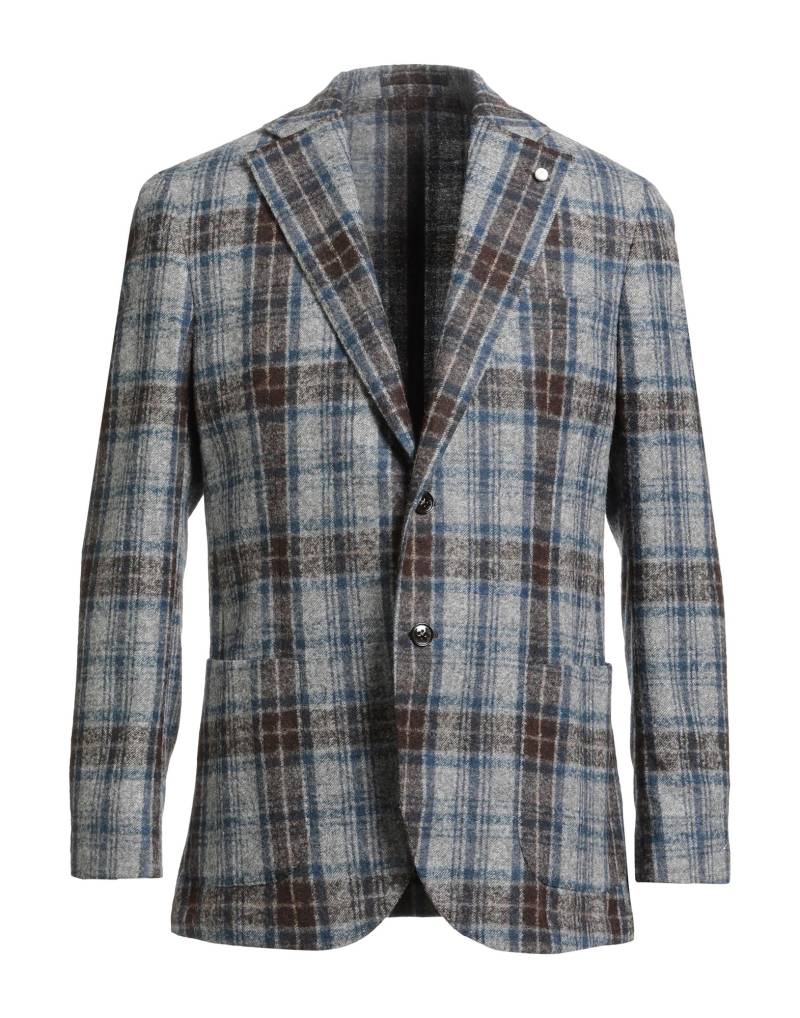 LUIGI BIANCHI Mantova Blazer Herren Grau von LUIGI BIANCHI Mantova
