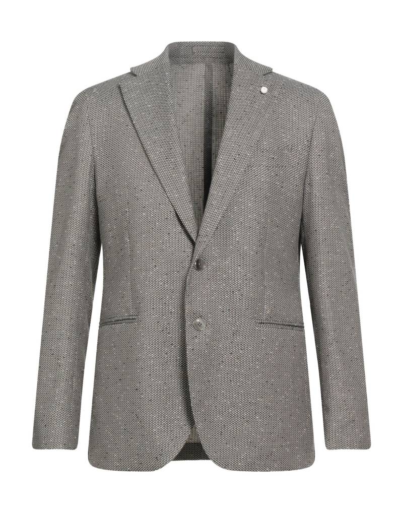 LUIGI BIANCHI Mantova Blazer Herren Grau von LUIGI BIANCHI Mantova