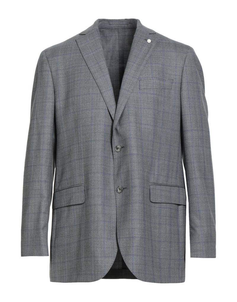 LUIGI BIANCHI Mantova Blazer Herren Grau von LUIGI BIANCHI Mantova