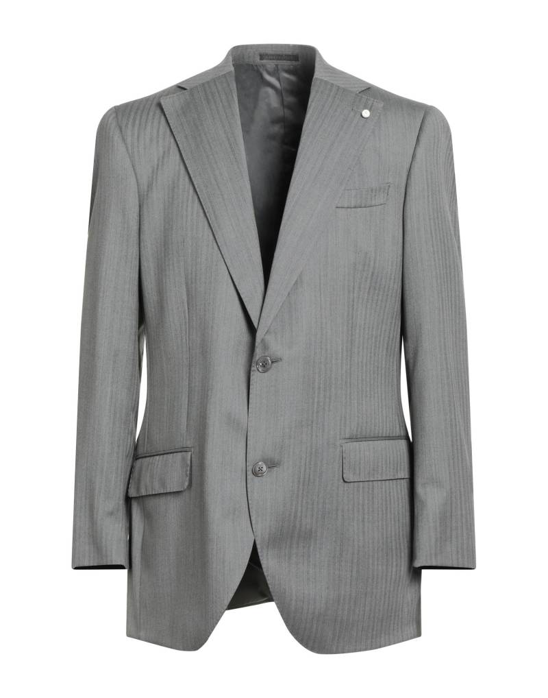 LUIGI BIANCHI Mantova Blazer Herren Grau von LUIGI BIANCHI Mantova