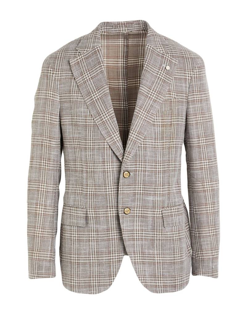 LUIGI BIANCHI Mantova Blazer Herren Grau von LUIGI BIANCHI Mantova