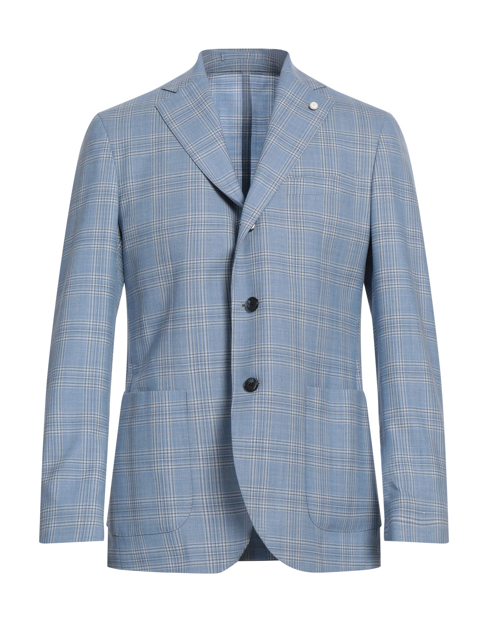 LUIGI BIANCHI Mantova Blazer Herren Hellblau von LUIGI BIANCHI Mantova