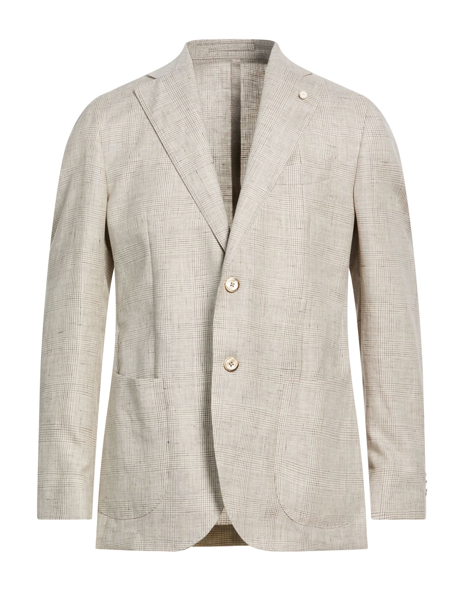 LUIGI BIANCHI Mantova Blazer Herren Hellgrau von LUIGI BIANCHI Mantova