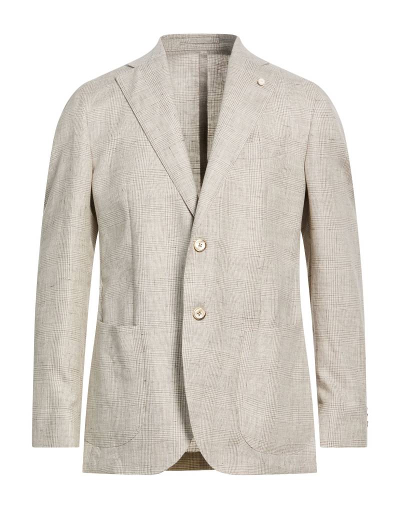 LUIGI BIANCHI Mantova Blazer Herren Hellgrau von LUIGI BIANCHI Mantova