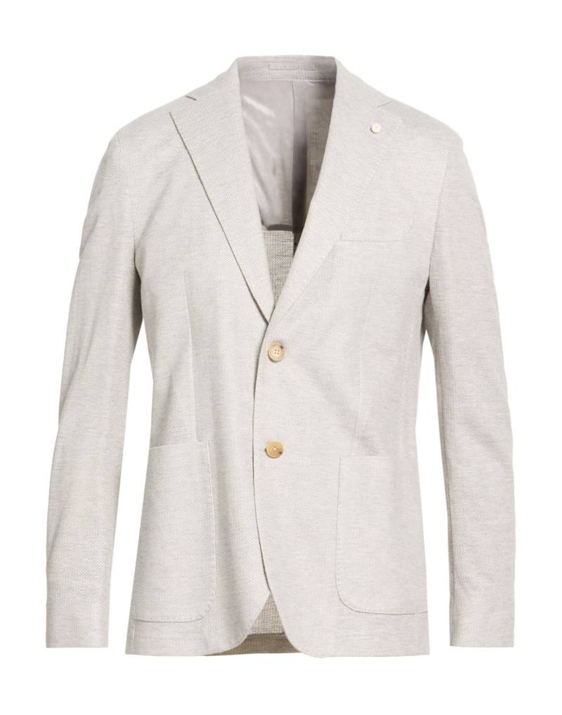 LUIGI BIANCHI Mantova Blazer Herren Hellgrau von LUIGI BIANCHI Mantova
