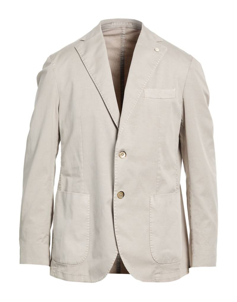 LUIGI BIANCHI Mantova Blazer Herren Hellgrau von LUIGI BIANCHI Mantova