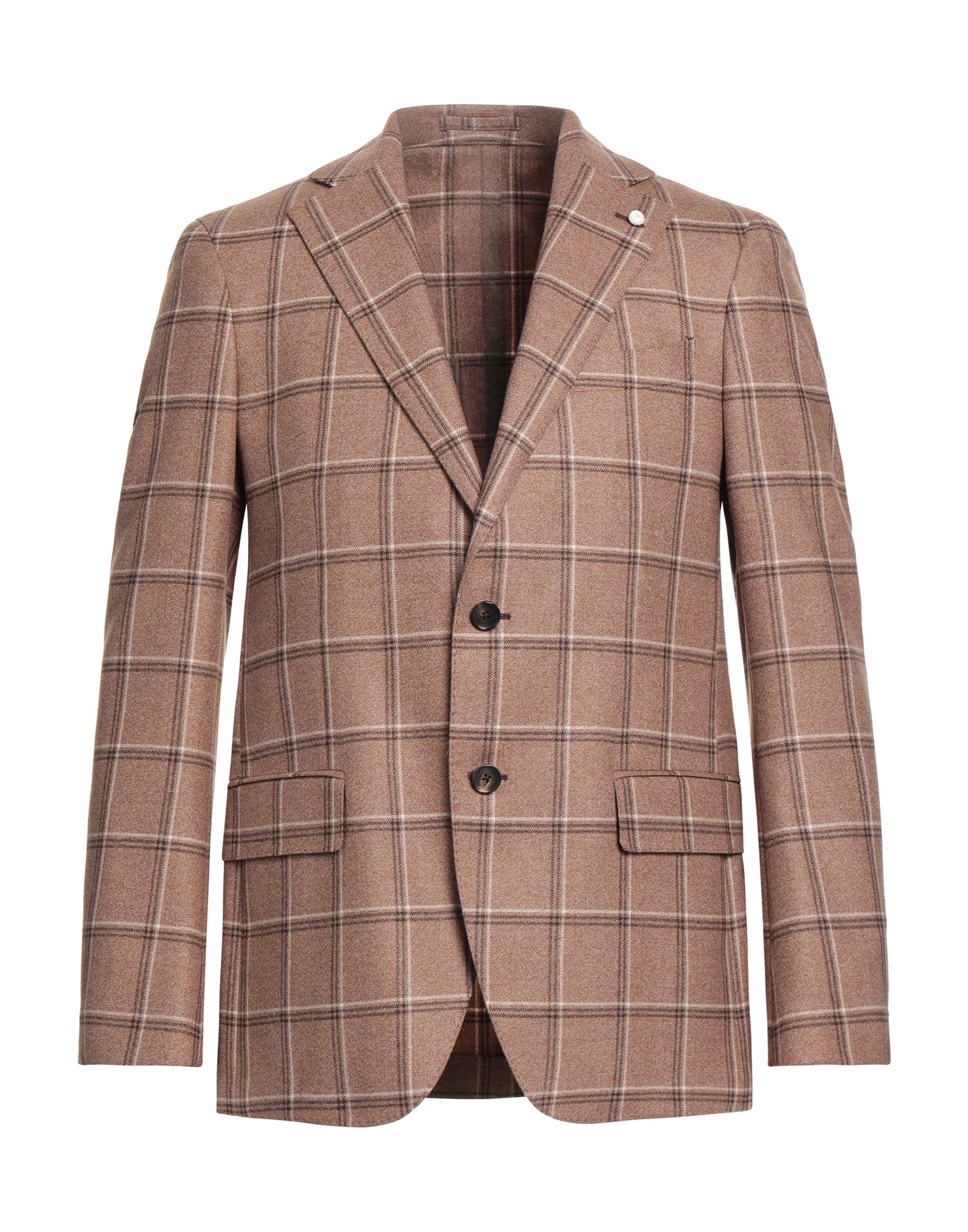 LUIGI BIANCHI Mantova Blazer Herren Kamel von LUIGI BIANCHI Mantova