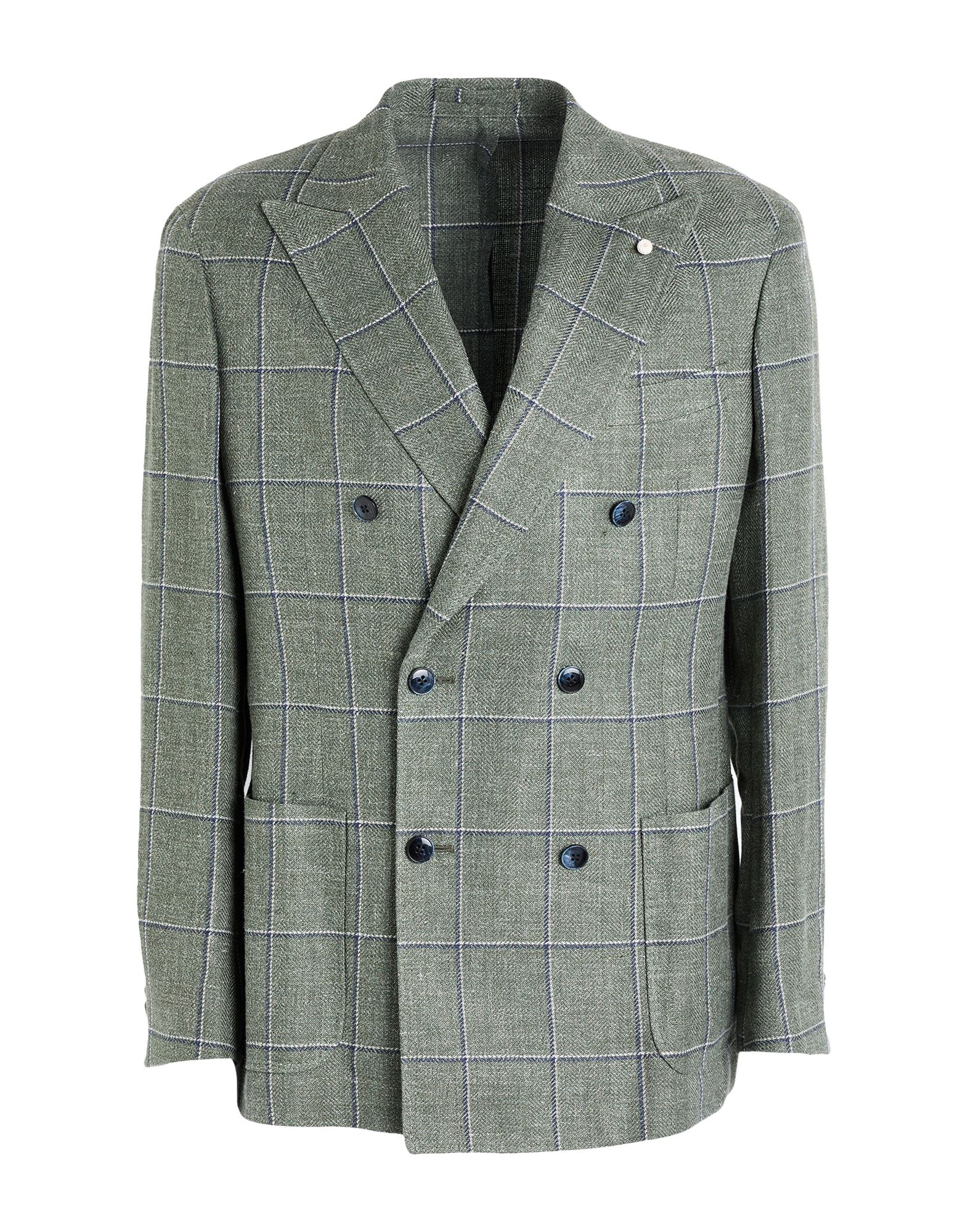 LUIGI BIANCHI Mantova Blazer Herren Militärgrün von LUIGI BIANCHI Mantova