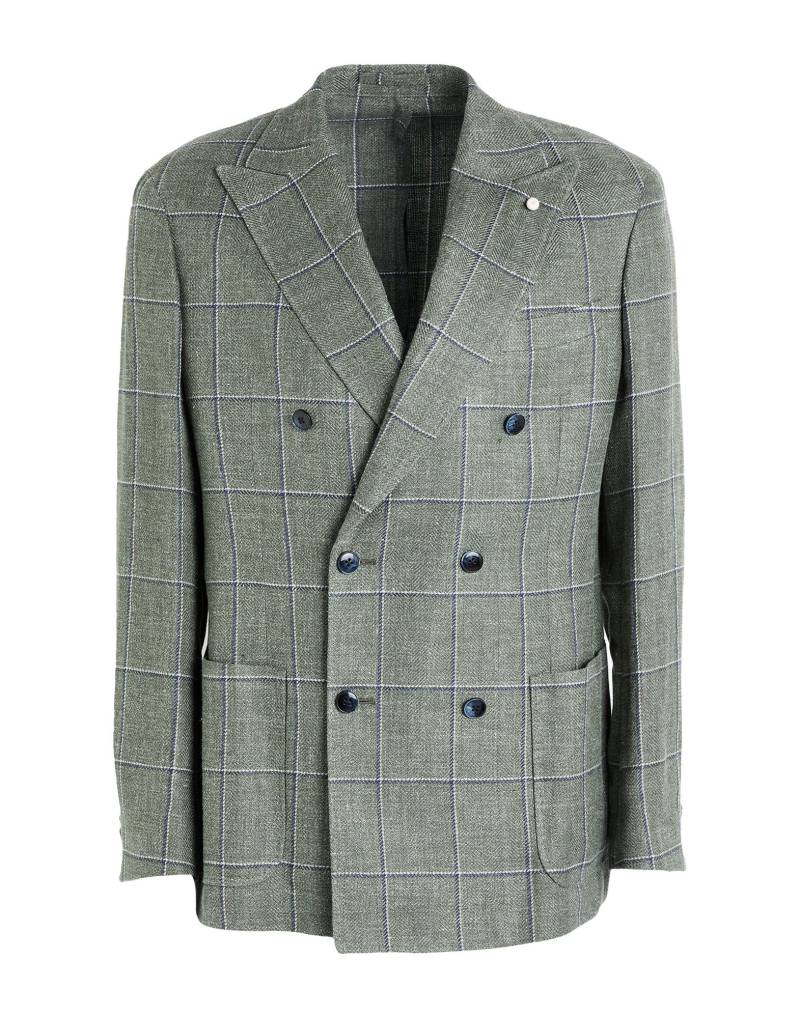 LUIGI BIANCHI Mantova Blazer Herren Militärgrün von LUIGI BIANCHI Mantova