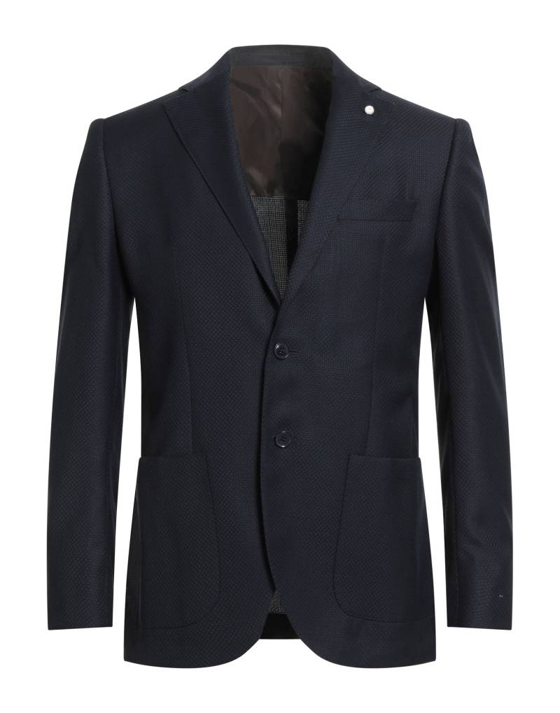 LUIGI BIANCHI Mantova Blazer Herren Nachtblau von LUIGI BIANCHI Mantova