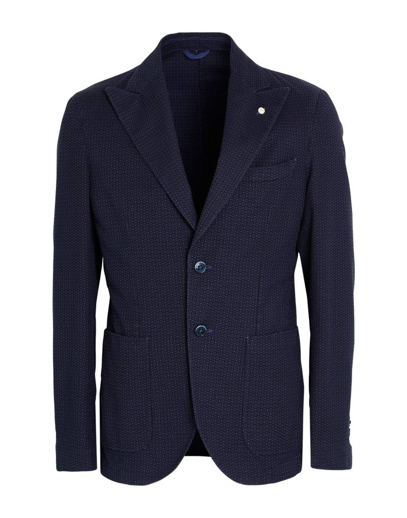 LUIGI BIANCHI Mantova Blazer Herren Nachtblau von LUIGI BIANCHI Mantova