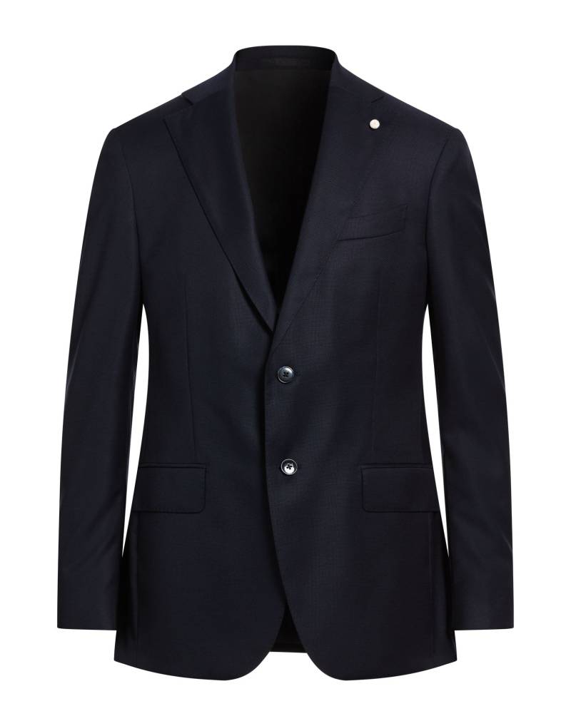 LUIGI BIANCHI Mantova Blazer Herren Nachtblau von LUIGI BIANCHI Mantova
