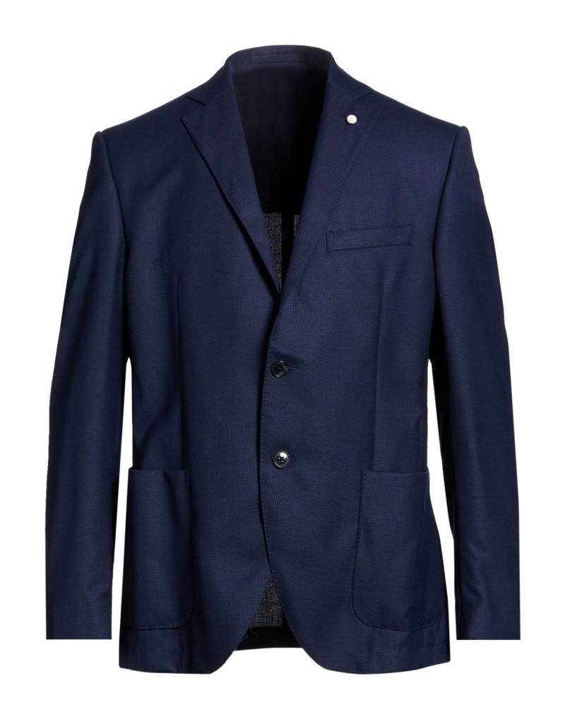 LUIGI BIANCHI Mantova Blazer Herren Nachtblau von LUIGI BIANCHI Mantova