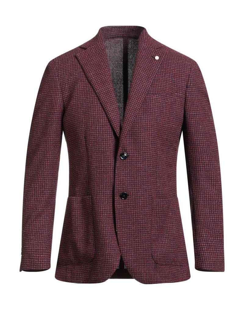 LUIGI BIANCHI Mantova Blazer Herren Rot von LUIGI BIANCHI Mantova