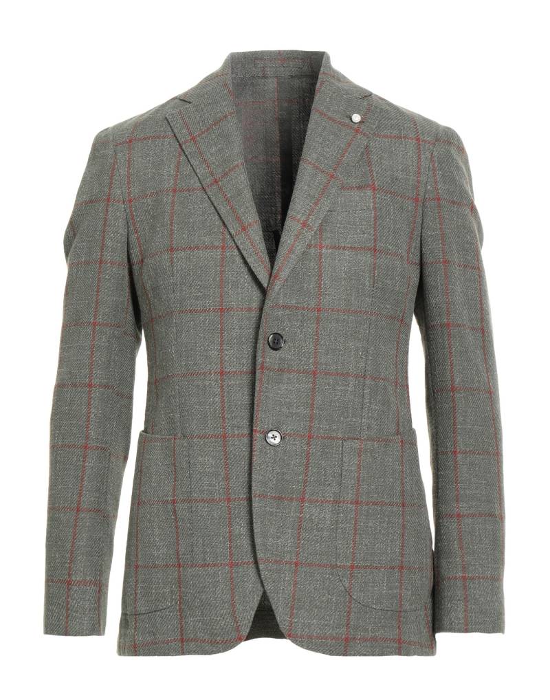LUIGI BIANCHI Mantova Blazer Herren Salbeigrün von LUIGI BIANCHI Mantova