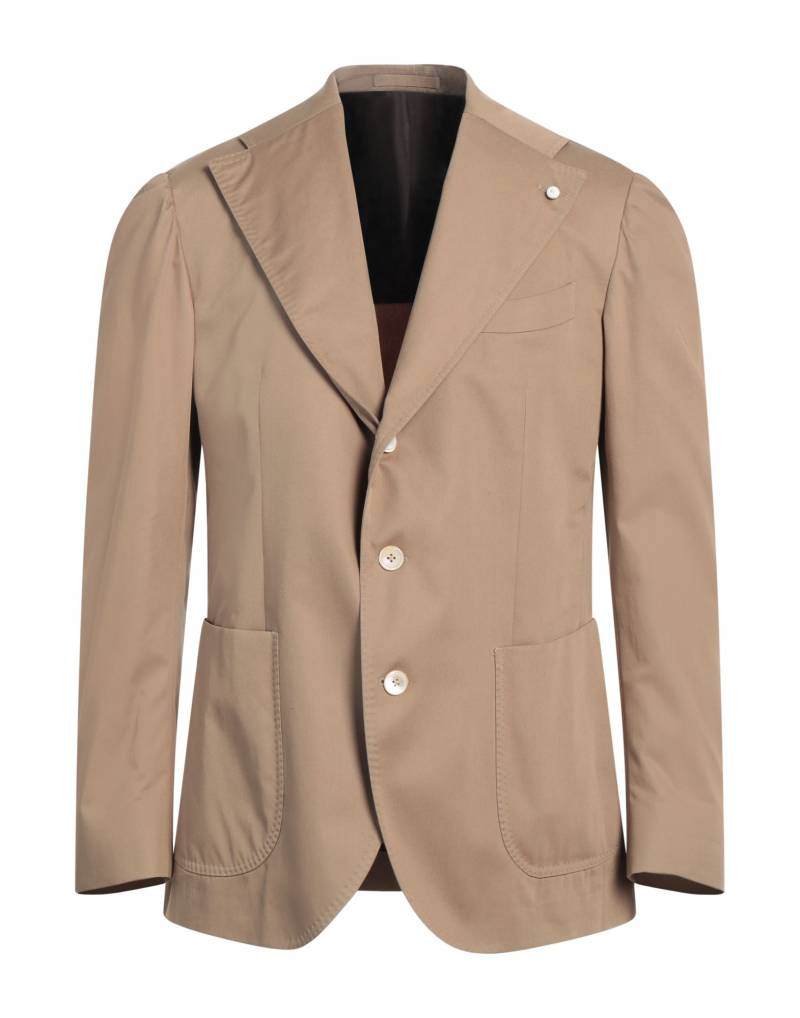 LUIGI BIANCHI Mantova Blazer Herren Sand von LUIGI BIANCHI Mantova