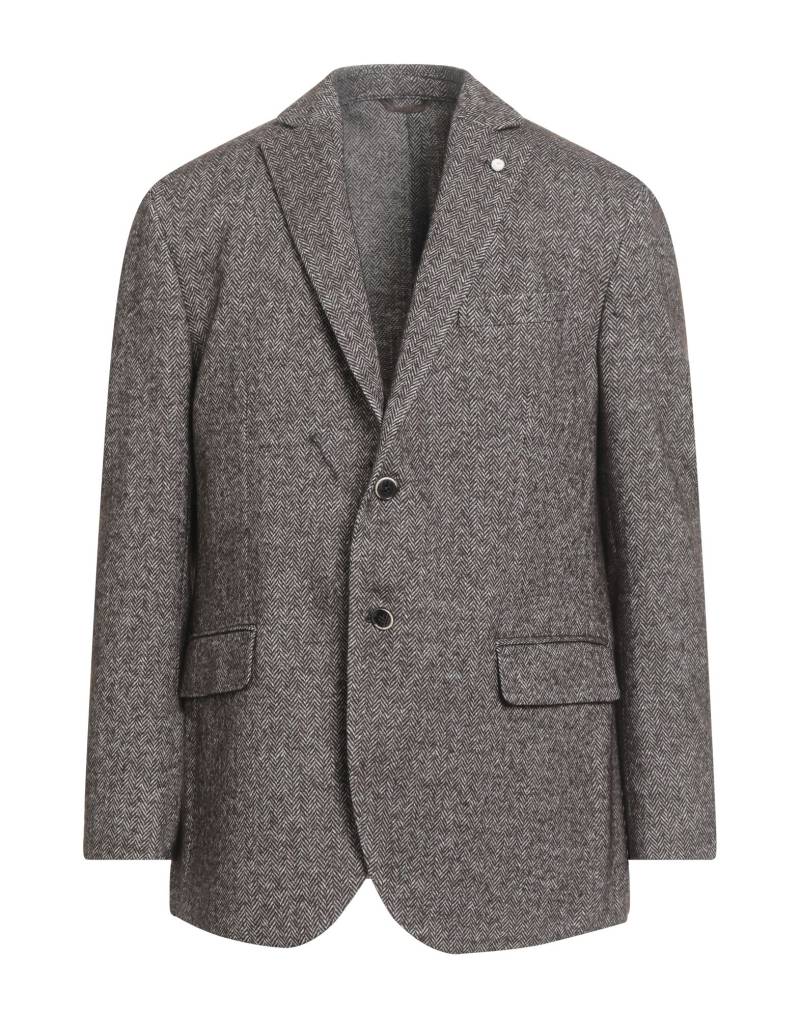 LUIGI BIANCHI Mantova Blazer Herren Schokobraun von LUIGI BIANCHI Mantova