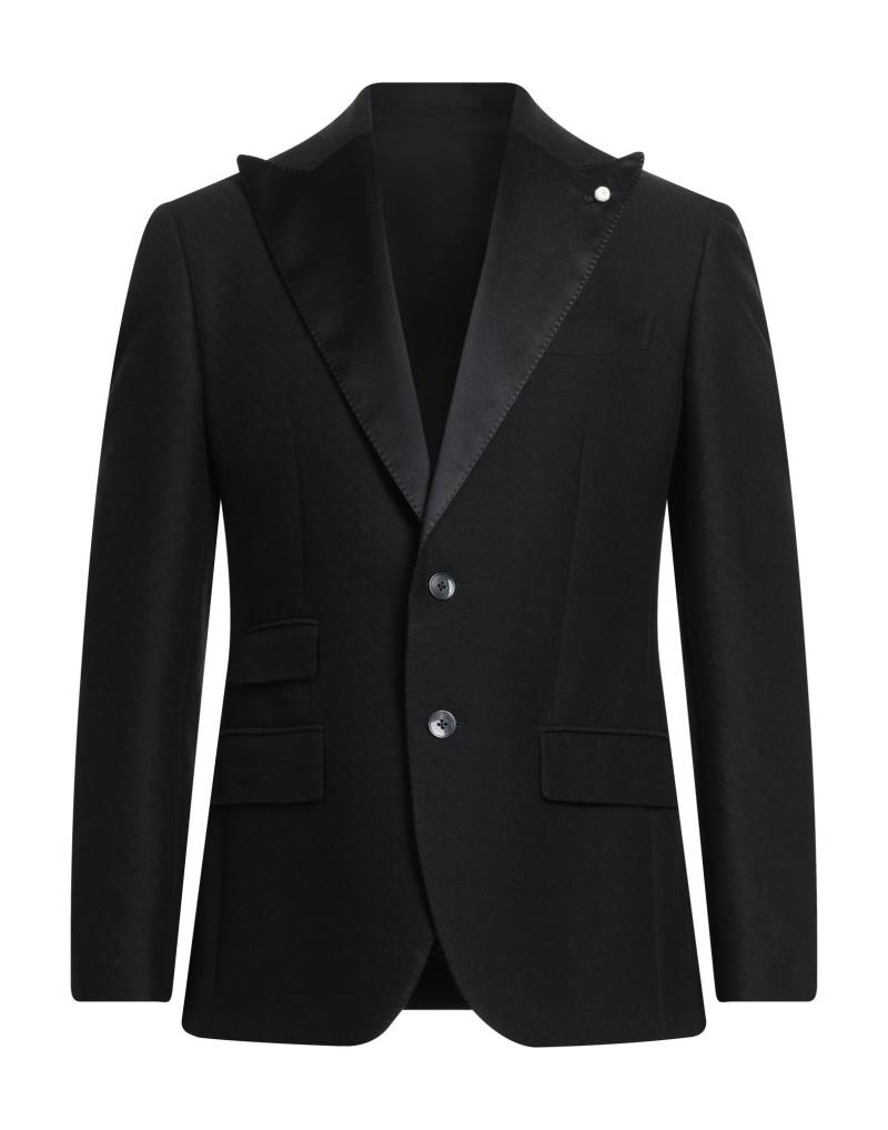 LUIGI BIANCHI Mantova Blazer Herren Schwarz von LUIGI BIANCHI Mantova