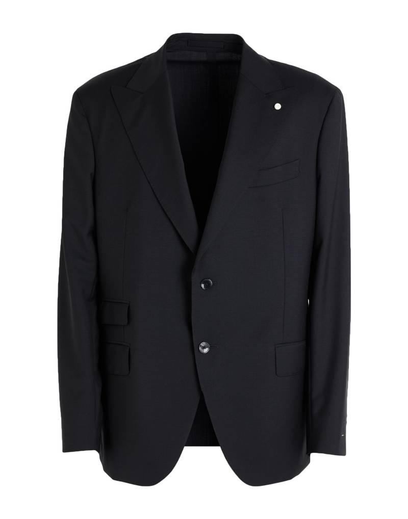 LUIGI BIANCHI Mantova Blazer Herren Schwarz von LUIGI BIANCHI Mantova