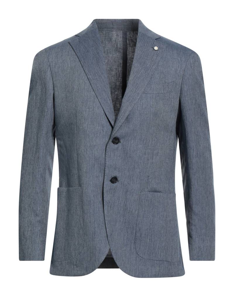 LUIGI BIANCHI Mantova Blazer Herren Taubenblau von LUIGI BIANCHI Mantova