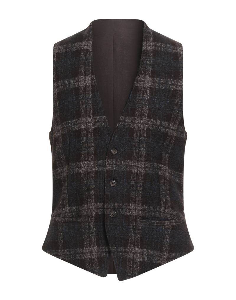 LUIGI BIANCHI Mantova Couture-weste Herren Dunkelbraun von LUIGI BIANCHI Mantova