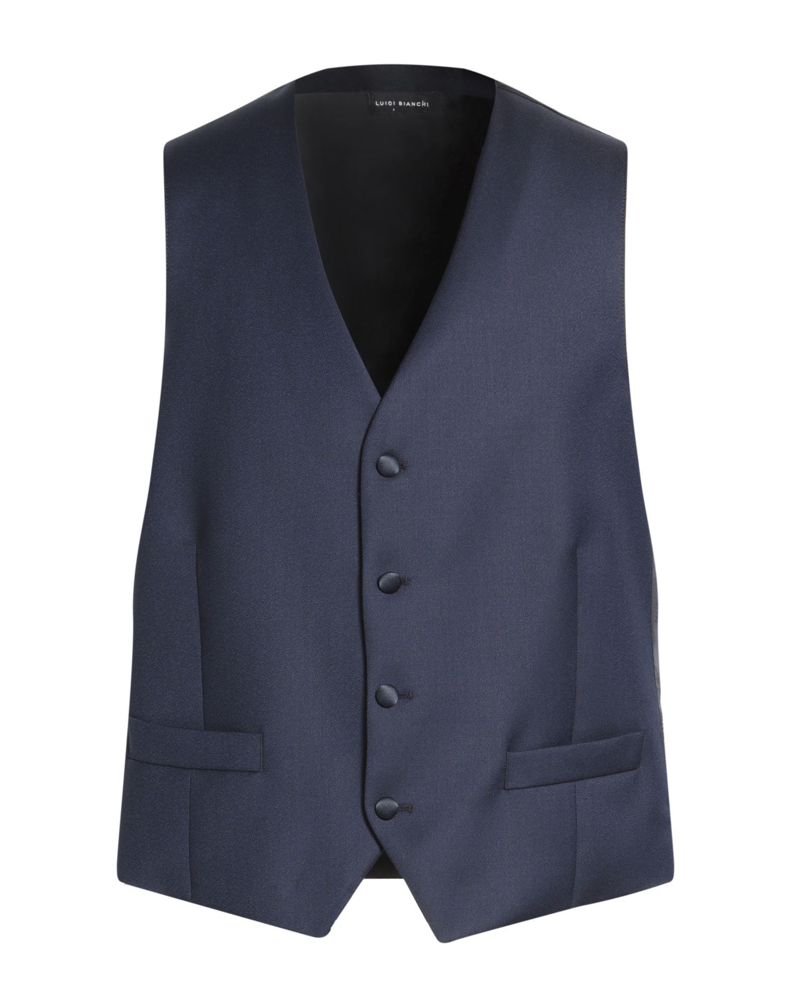 LUIGI BIANCHI Mantova Couture-weste Herren Marineblau von LUIGI BIANCHI Mantova