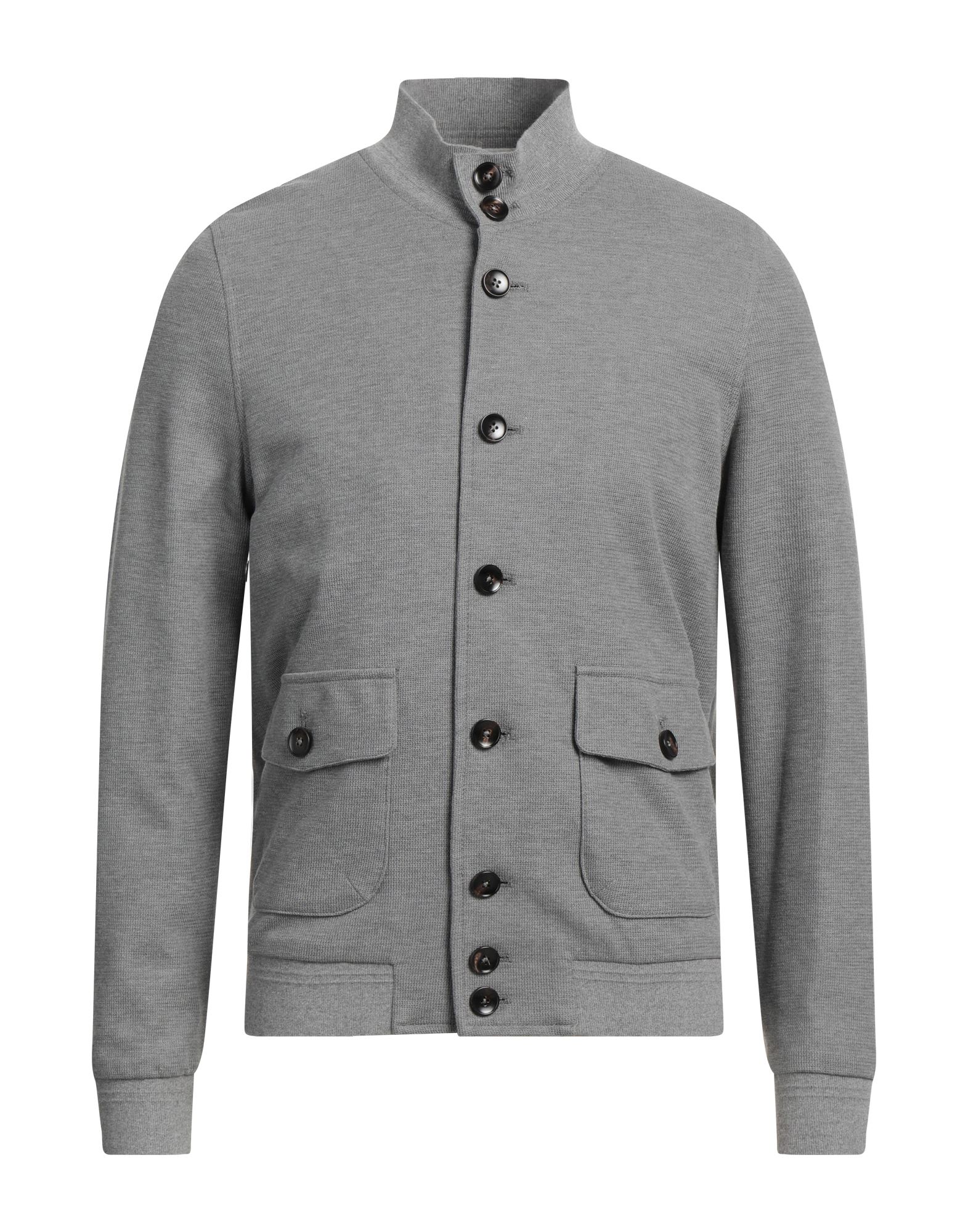 LUIGI BIANCHI Mantova Jacke & Anorak Herren Grau von LUIGI BIANCHI Mantova