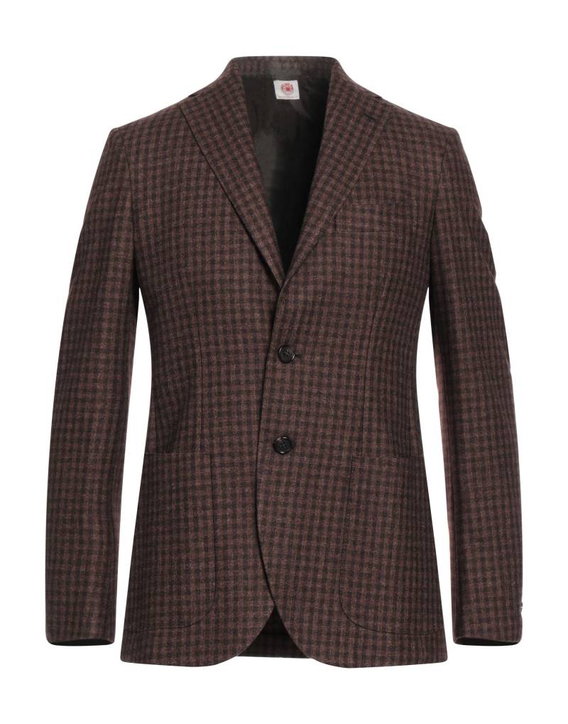 LUIGI BORRELLI NAPOLI Blazer Herren Schokobraun von LUIGI BORRELLI NAPOLI