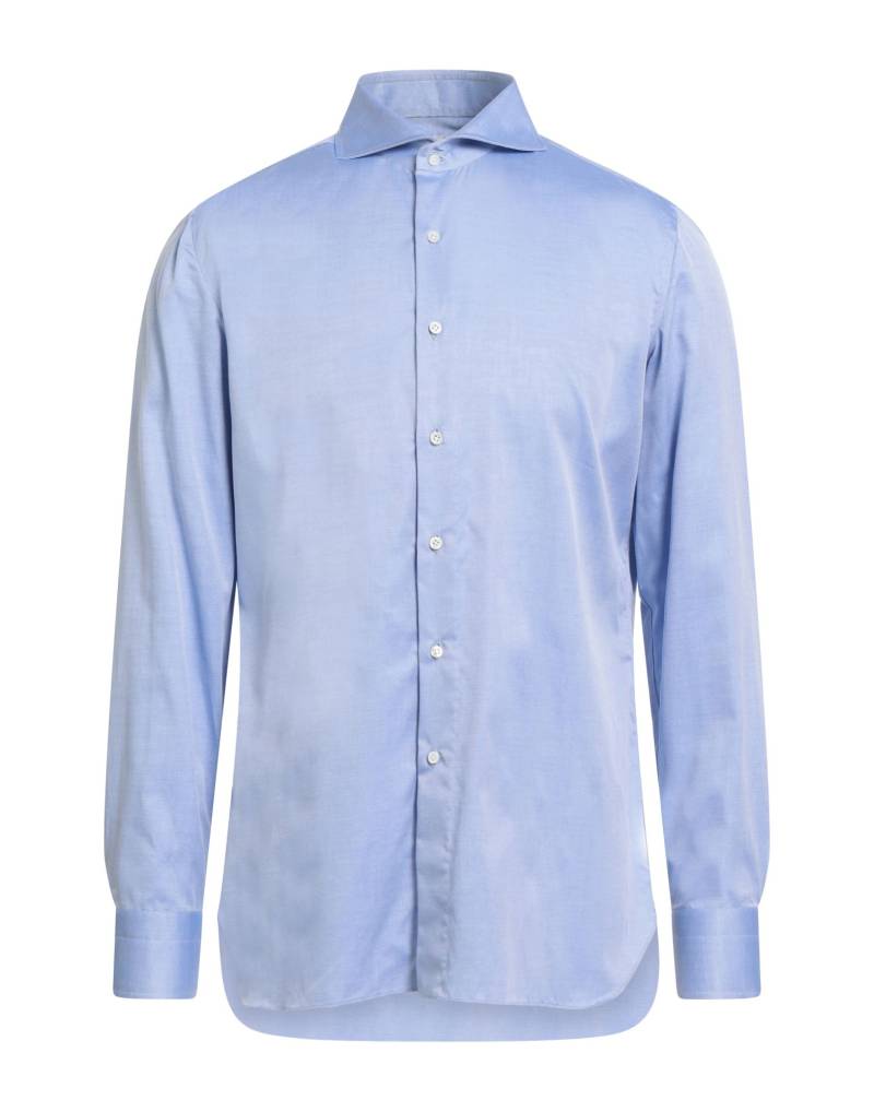 LUIGI BORRELLI NAPOLI Hemd Herren Azurblau von LUIGI BORRELLI NAPOLI