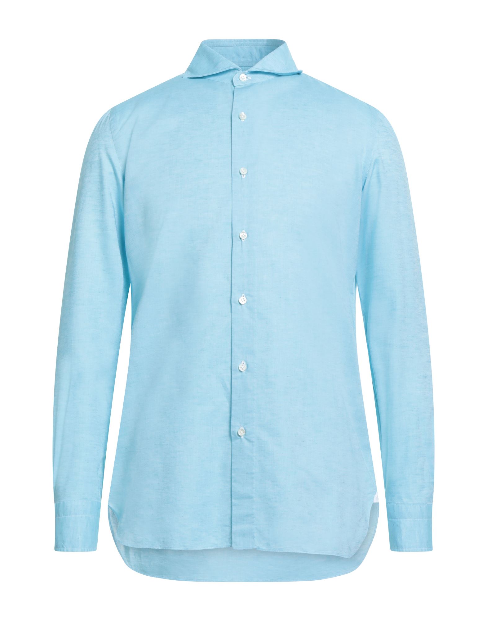 LUIGI BORRELLI NAPOLI Hemd Herren Azurblau LUIGI BORRELLI NAPOLI Hemd Herren Azurblau von LUIGI BORRELLI NAPOLI
