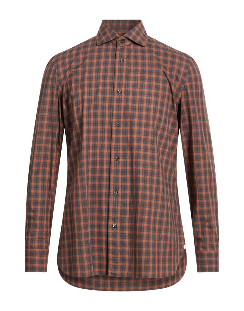 LUIGI BORRELLI NAPOLI Hemd Herren Braun von LUIGI BORRELLI NAPOLI