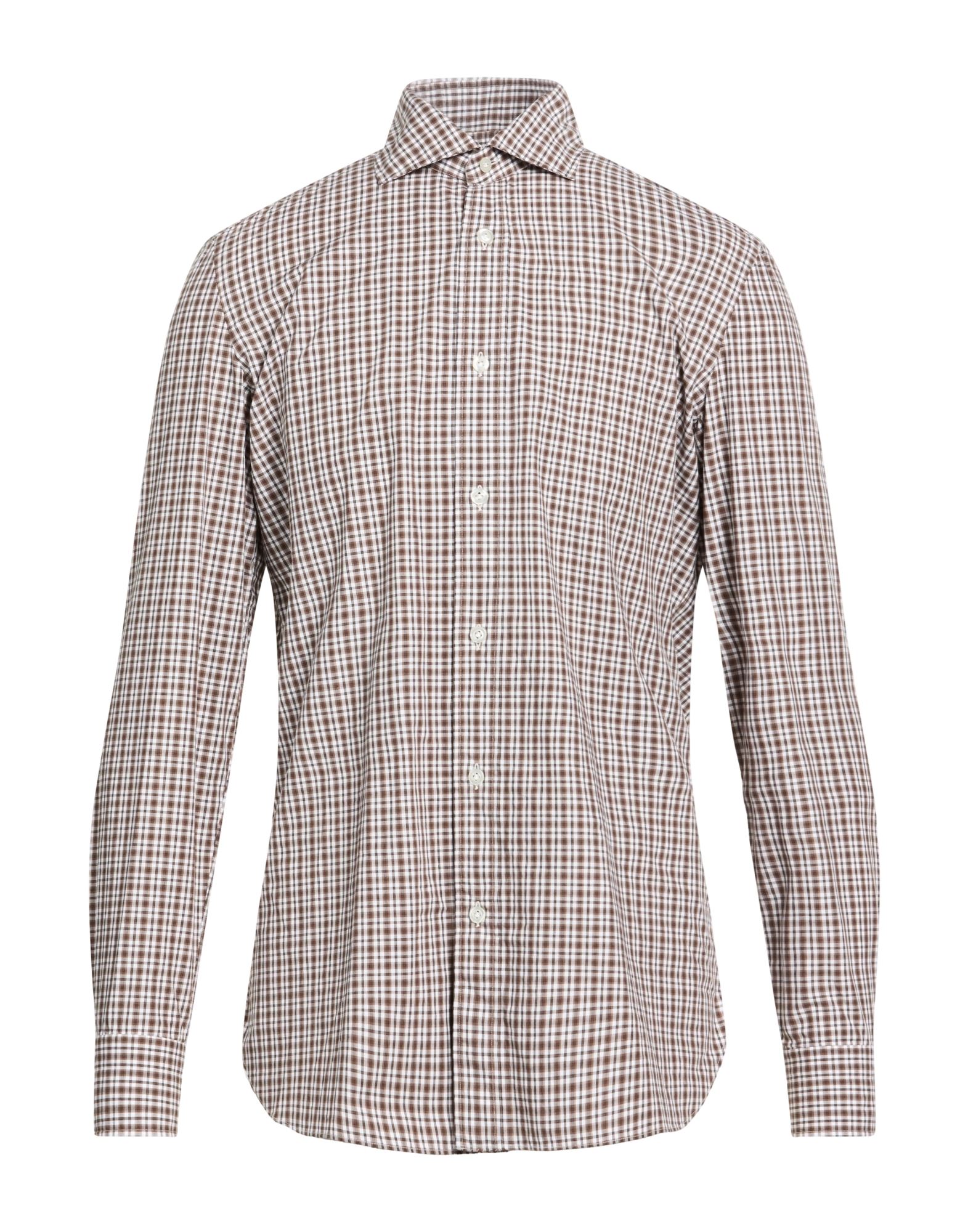 LUIGI BORRELLI NAPOLI Hemd Herren Dunkelbraun von LUIGI BORRELLI NAPOLI