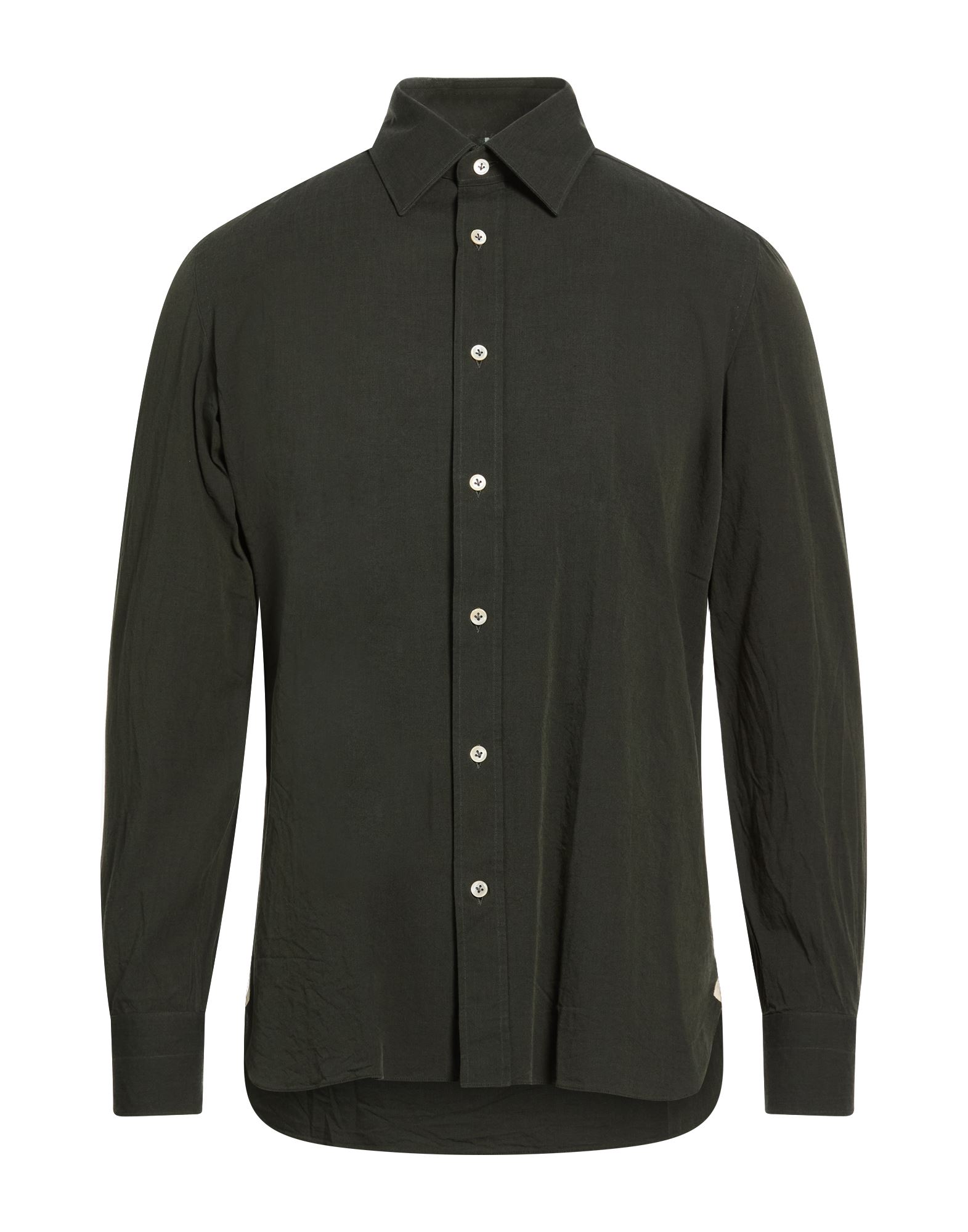 LUIGI BORRELLI NAPOLI Hemd Herren Dunkelgrün von LUIGI BORRELLI NAPOLI