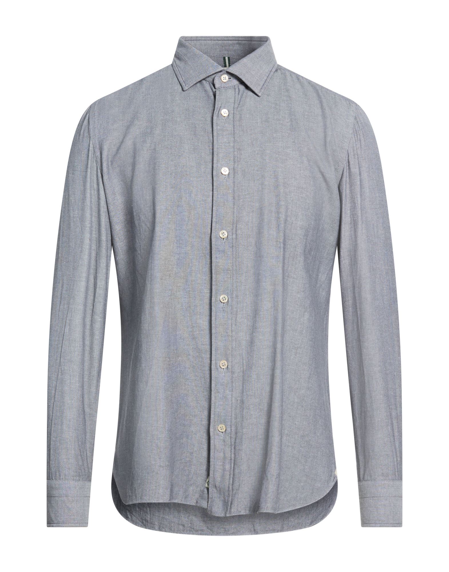 LUIGI BORRELLI NAPOLI Hemd Herren Grau von LUIGI BORRELLI NAPOLI