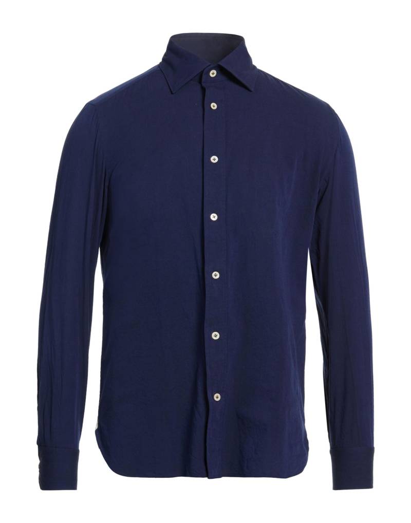 LUIGI BORRELLI NAPOLI Hemd Herren Marineblau von LUIGI BORRELLI NAPOLI