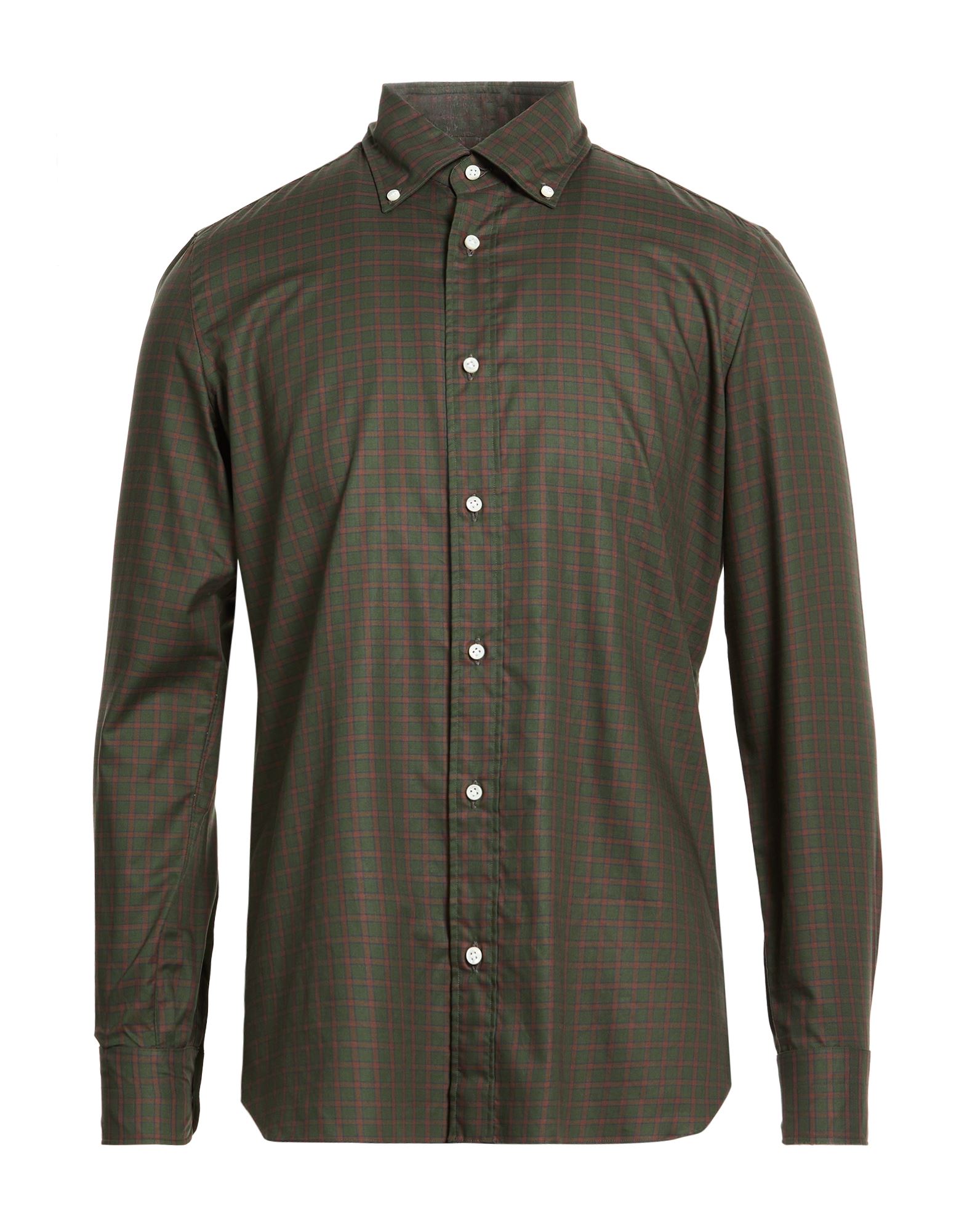 LUIGI BORRELLI NAPOLI Hemd Herren Militärgrün von LUIGI BORRELLI NAPOLI