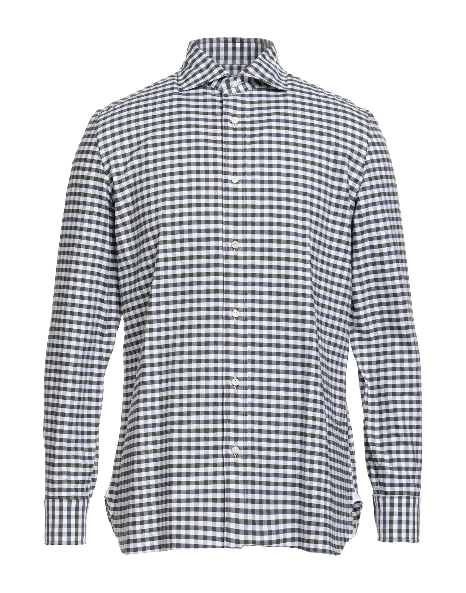 LUIGI BORRELLI NAPOLI Hemd Herren Militärgrün von LUIGI BORRELLI NAPOLI