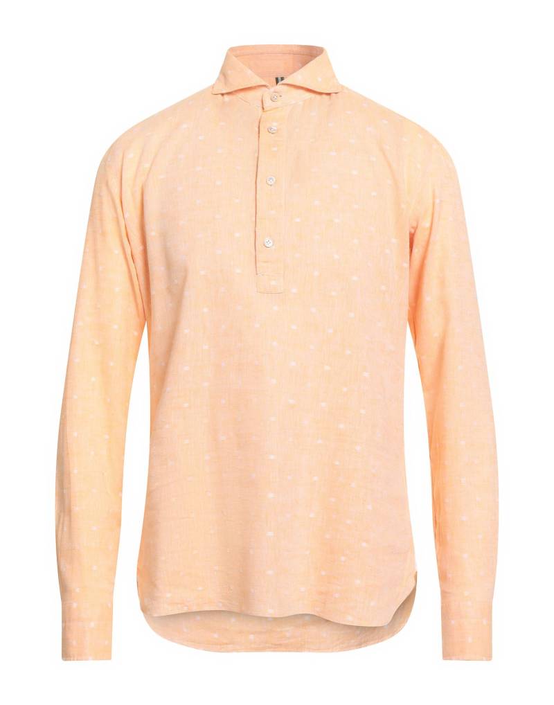 LUIGI BORRELLI NAPOLI Hemd Herren Pfirsich von LUIGI BORRELLI NAPOLI