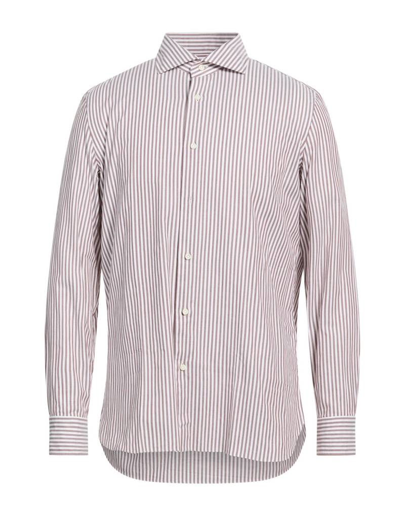 LUIGI BORRELLI NAPOLI Hemd Herren Schokobraun von LUIGI BORRELLI NAPOLI