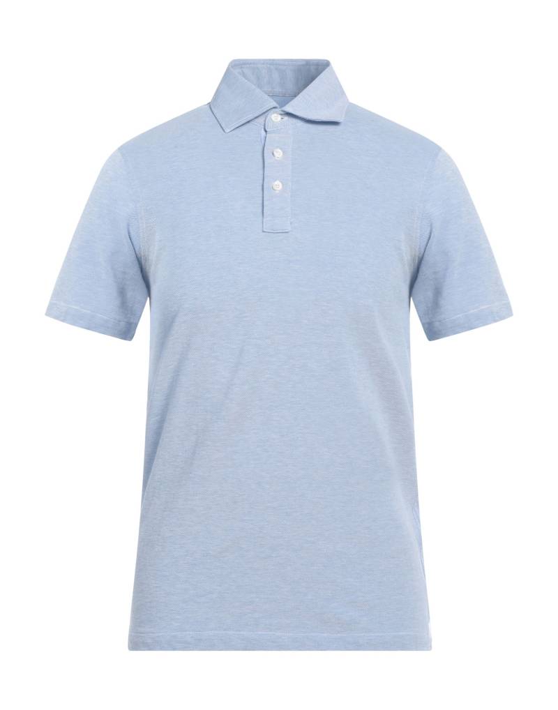 LUIGI BORRELLI NAPOLI Poloshirt Herren Hellblau von LUIGI BORRELLI NAPOLI