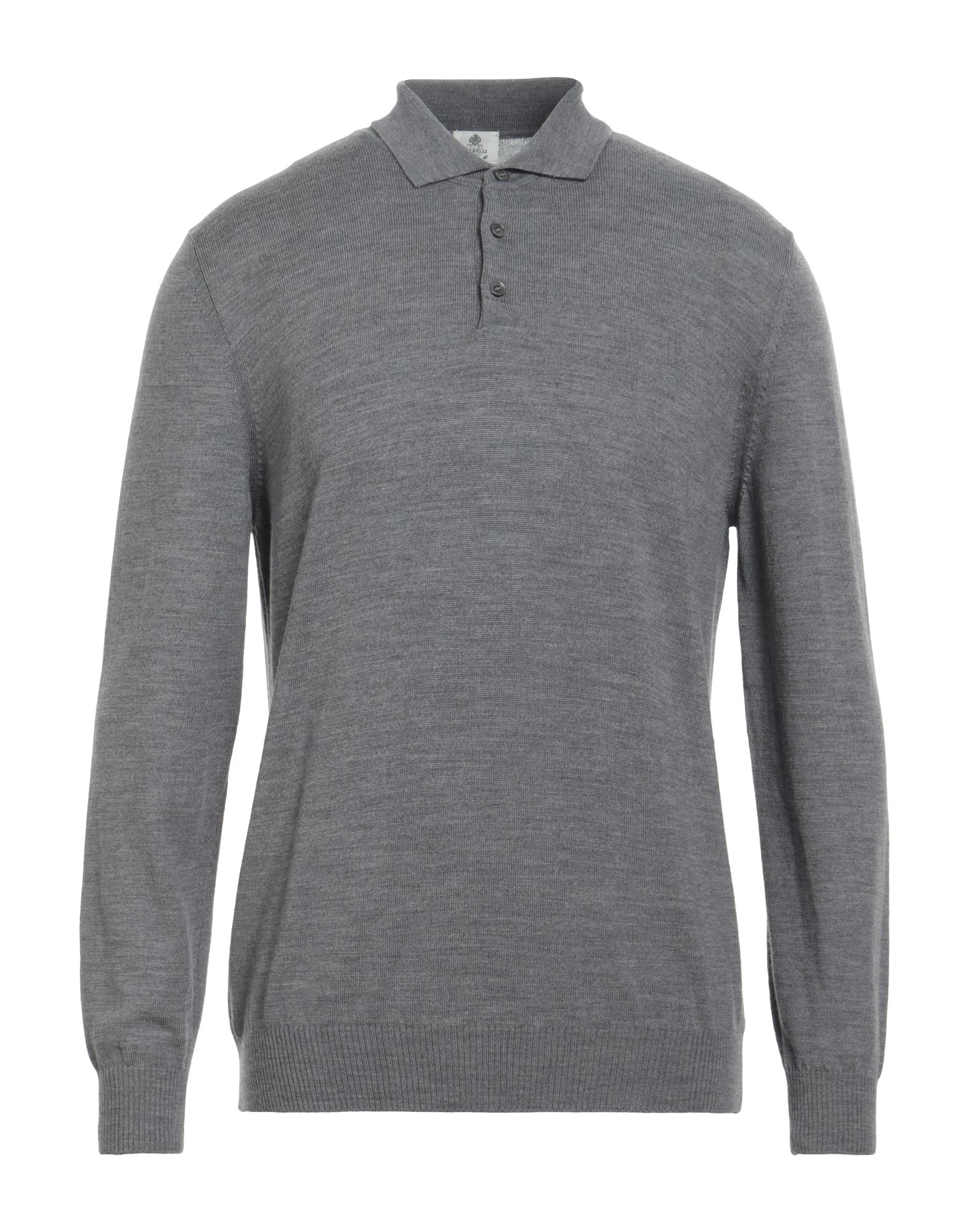 LUIGI BORRELLI NAPOLI Pullover Herren Blei von LUIGI BORRELLI NAPOLI