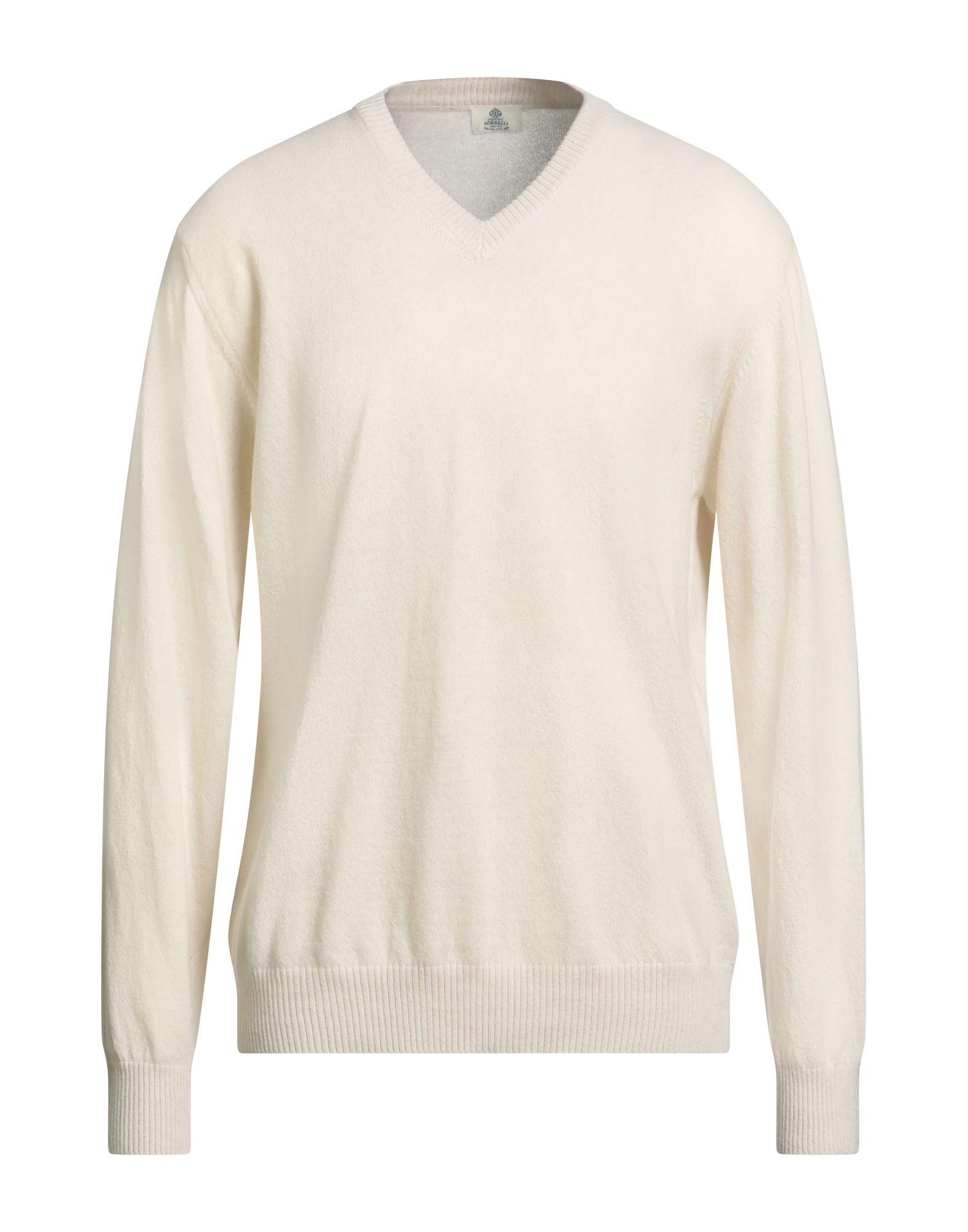 LUIGI BORRELLI NAPOLI Pullover Herren Elfenbein von LUIGI BORRELLI NAPOLI